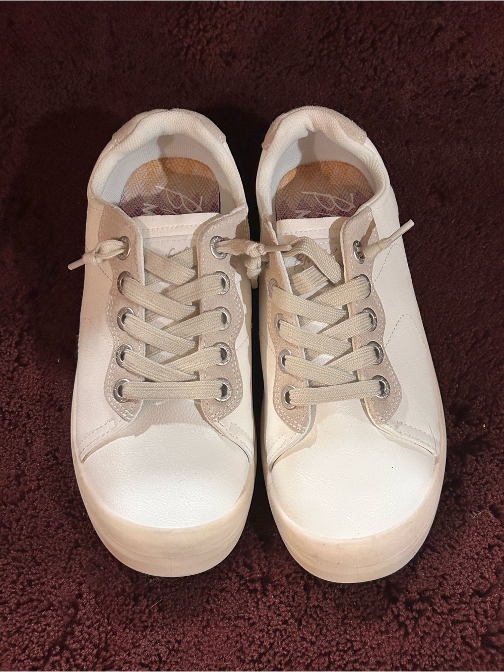 Women’s Casual White Platform Sneakers